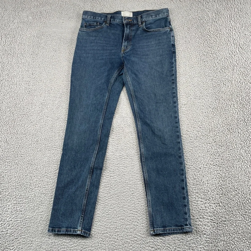 Everlane Jeans Mens 31x30 Blue The Slim Fit Jean Organic Cotton Stretch Denim